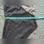 Meshki NWT  Lizzy Two Tone Wrap Mini Dress Women's Small Black/Silver Photo 5