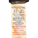 Pretty Little Thing  Renaissance Print Mesh Ruched Mini Dress Bodycon Sexy Size 8 Photo 14