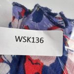 Anthropologie Maeve Sybil Floral Ruffle Wrap Skirt Daisies Purple Pink Size M Size M Photo 12