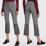 Derek Lam  10 Crosby Plaid Trouser Pants Crop Ankle Two Tone Button Hem Sz 8 Photo 1