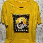 None Yellow Graphic Short Sleeve Tee Photo 0