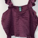 Wild Fable Purple Ribbed Tank Top (cropped fit) Photo 2