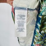 CHAPS  Tropical Beachy Tank Blouse Womens Petite XL Cotton‎ Ruffle Collar NEW Photo 8