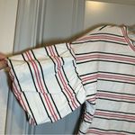 Code x Mode White/Red/Blue Striped Puff Sleeve Top size S Photo 3