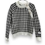 Derek Lam RTR 10 Crosby Swayer Intarsia Cotton-Blend Long Sleeve Sweater Sz M Photo 2
