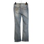 Wallflower Blue Luscious Curvy Cotton Blend Flare Denim Jeans Women Junior Sz 3 Photo 1