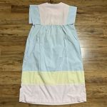 Vintage Vandemere House Coat/Dress Pastel Seersucker Zip Up Robe Nightgown Sz M Size M Photo 5