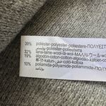 ZARA Knit Mini Dress Wool Blend Gray Bodycon Front Zipper Fall Winter Small NWT Photo 4