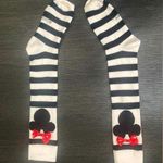 Disney Minnie Mouse Black & White Striped Knee High Women’s Socks Photo 0