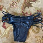 PilyQ  Onyx‎ Strappy Ibiza Teeny Bikini Bottom NWT Photo 5