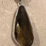 Sterling Silver Smokey Quartz Diamond Cut Open Link  Chain Photo 6