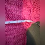 Hollister  Hot Pink Distressed Oversized Women’s Cute Long Sleeved Sweater Sz XS Photo 7