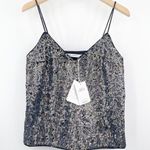 & Other Stories & OTHER STORIES Sequin Tank Party Holiday New Years Cocktail Satin Size 6 NWT Photo 0