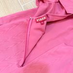 Staud Ilana Mini Bow Back Trapeze Dress Lollipop Pink Small Photo 4