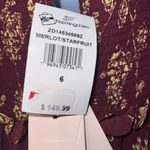 CINQ A SEPT Zola Dress in Merlot/Starfruit NWT Size 6 Red Photo 6