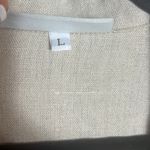 Bryn Walker  Brown Size Large All Linen USA Made Button Shirt Womens Woven Photo 3