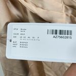 Azazie NWT  Brooke Gold A-Line One Shoulder Satin Bridesmaid Maxi Dress Size 8 Photo 5