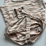 Forever 21 Seamless Square Neck Bodysuit Size Small Tiger Pink Print Top Photo 3