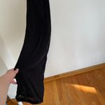 Free People FP BEACH  Shell Yeah Midi Dress Solid Black Low Back Strappy Tie Back Photo 8