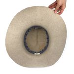 EL SORRELL Men’s Custom Felted Wool Fashion Hat Cream Orange Plaid Photo 4