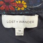 Lost + Wander Mini Dress Women M Navy Blue Floral Blouson Midnight Festival Boho Size M Photo 10