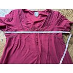 Blue Rain Womens Magenta Pink V-Neck Tunic Top Soft Blouse Size M Medium EUC Photo 2