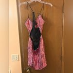 NBD X by  Revolve Hot Pink Sequin Cutout Mini Dress Photo 4