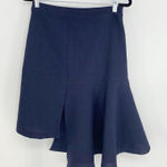 J.O.A. Navy Funky Fun Asymmetrical Fit Flare Skirt Size M New Photo 0