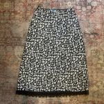 Nordstrom Black/White Floral Slip Skirt with Lace Hem- size XS Photo 1