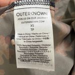 Outerknown  Black‎ Floral Maxi Dress Puff Sleeve Sustainable  Button Front XS Photo 4