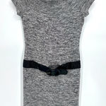 Taboo Mini Dress Off The Shoulder With Belt Grey Black Y2K Women’s Size Large Photo 0