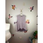 Free People Knit Pink/Purple Striped Sleeveless Hoodie - Size - Small Photo 2
