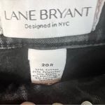 Lane Bryant Womens Plus Denim Black Jean Size 20R Straight Leg Casual Streetwear Photo 2