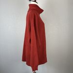 Free People Softly Structured Tunic Knit Oversized Sweater Size M Brick Red Photo 5
