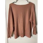 Vila Milano  Womens Knit Sweater Size L Long Sleeve Pullover Blush Textured Photo 3