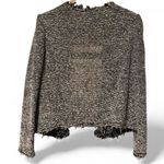 IRO  Shivani jacket Black and White Fringe Parisian EU 44 Photo 1