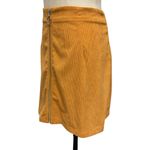Cider Women's Corduroy Zipper Front Mini Skirt Ginger Plus Size 1XL Retro Photo 3