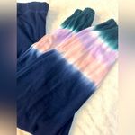 Wildfox  Navy soft terry Tie Dye Jogger tapered leg Sweatpants size Medium Photo 1