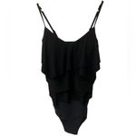 Beyond Control Tiered Ruffle Tummy Control Swimsuit Black Size 10 Photo 2
