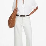 Madewell NWT Low-Slung Baggy Crop Jean In Pure White Size 23 Photo 0