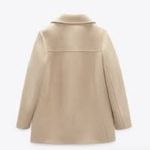 ZARA NWT  BLOGGERS FAVE CAMEL SHIRT COAT DOUBLE BREASTED REF 2771/638 Oversized Photo 3