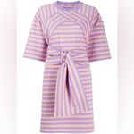 Marc Jacobs  Striped T-shirt Dress Pastel Lavender Multi Size M/L Photo 1