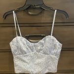 Princess Polly  Blue Floral Adjustable Tank Top Photo 1