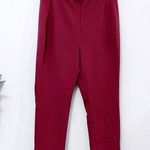 Theory Navalane Becker Burgundy Skinny Red Orange Workwear Casual Pants Size 8 Photo 0