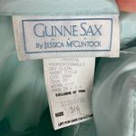 Vintage Gunne Sax Jessica McClintock Dress Prom 80s Lace Size 3/4 Strapless Gown Blue Photo 2