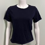 Quince  Organic Cotton l Navy Crewneck Tee Shirt Small Photo 0