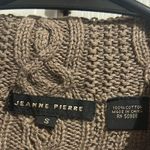 Jeanne pierre Cable Knit Brown Sweater Photo 4