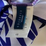 Jantzen Classics Tankini Swim Top Blue White Fern Print Swimsuit Top Size 10 NEW Photo 1