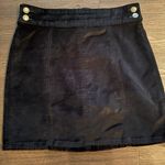 Free People Women's velour Black Mini Skirt Size 29 Photo 4
