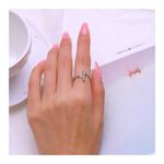 Boutique Sparkling Bezel‎ Set Ring, Sz 8 Photo 9